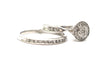 2PC Diamond Ring Set in Sterling Silver