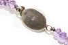 Amethyst Necklace with Moonstone and Sterling Silver