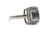 Black and White Diamond Ring in 14KT