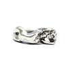 Athena Platinum over Sterling Silver Ring with Diamond