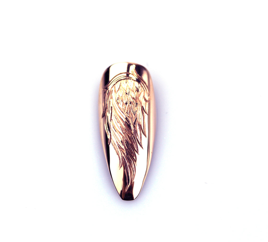 Angellica Long Pointy Rose Gold Nail
