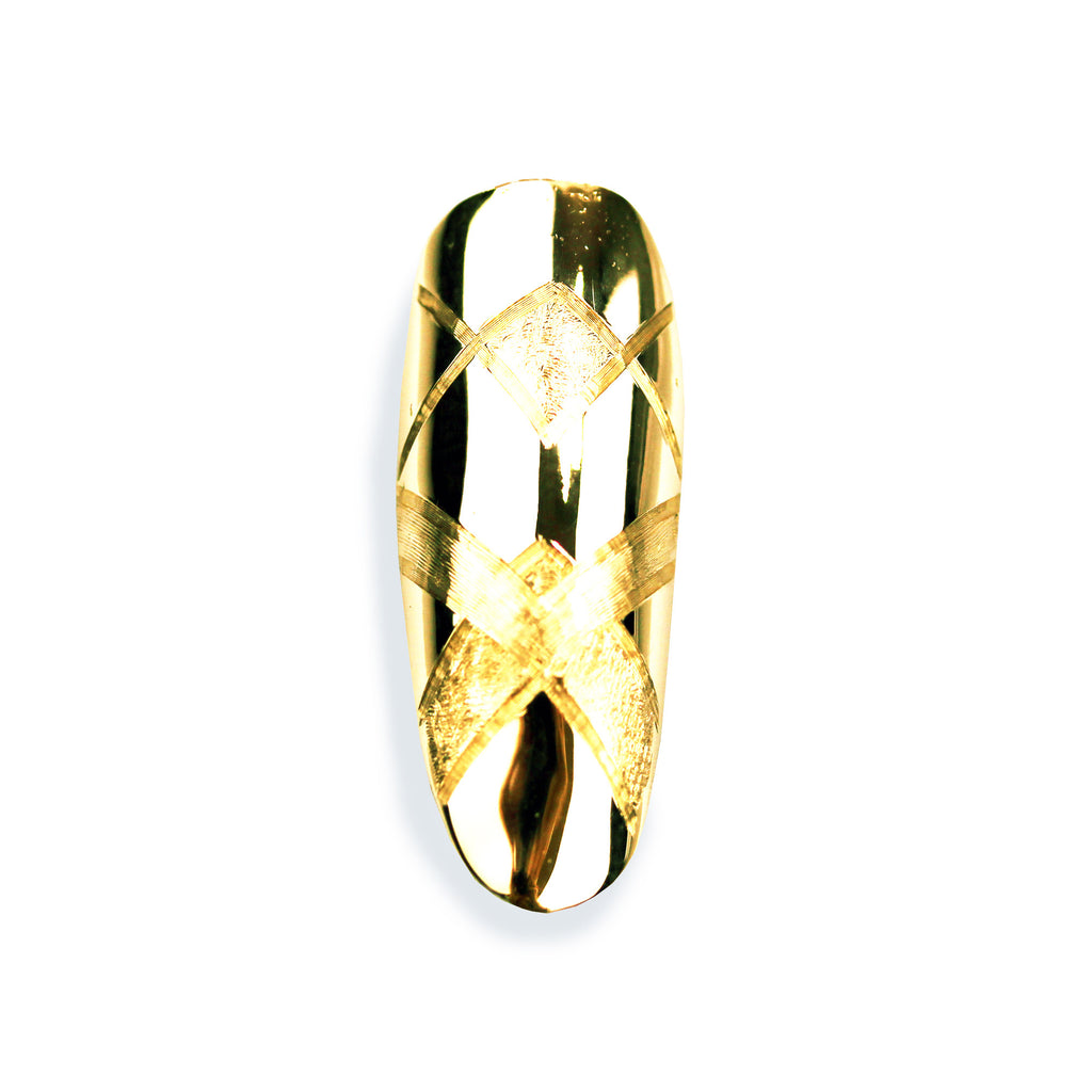 Aurora Long Round Yellow Gold Nail