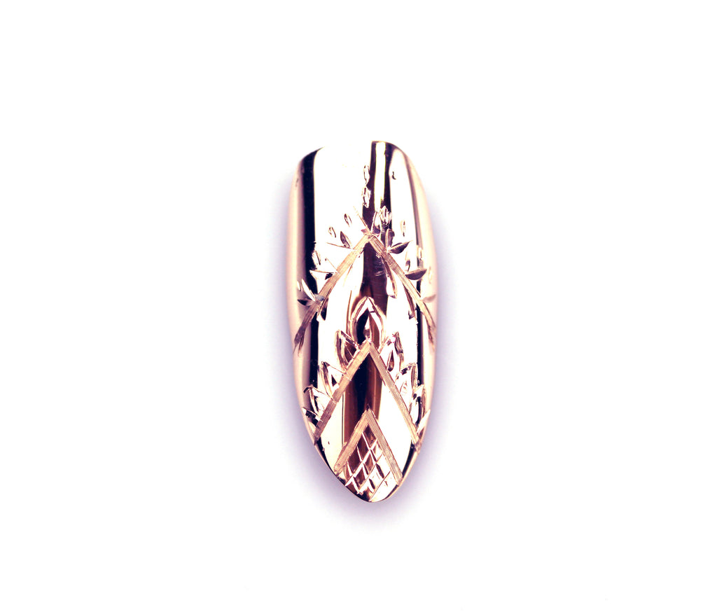 Bailee Long Pointy Rose Gold Nail