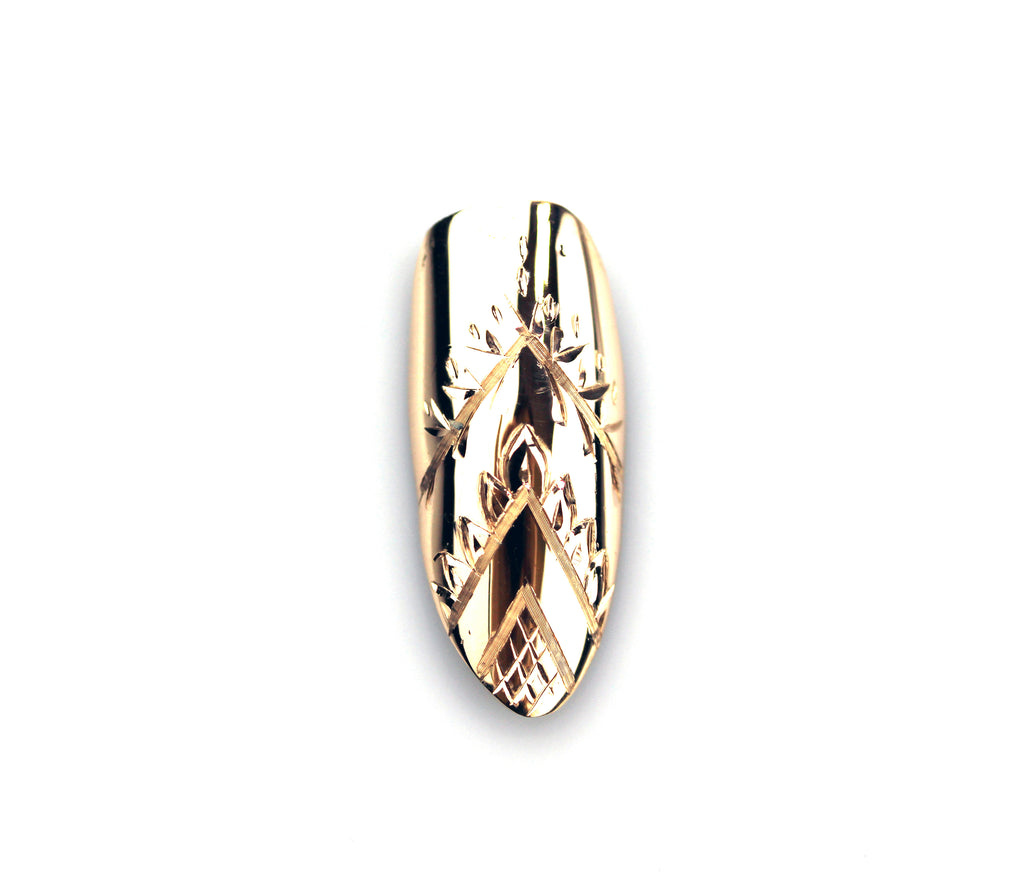 Bailee Long Pointy Yellow Gold Nail