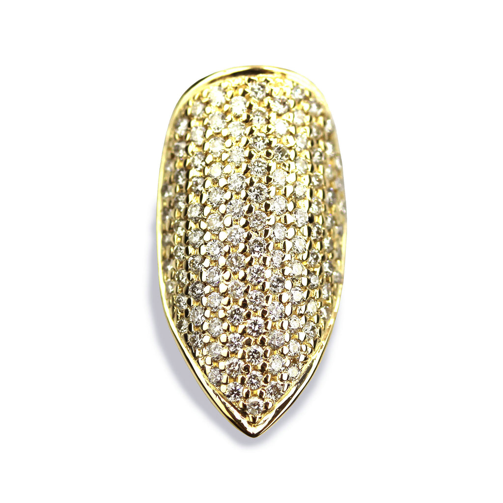 Blakely Pointy Diamond Yellow Gold Nail