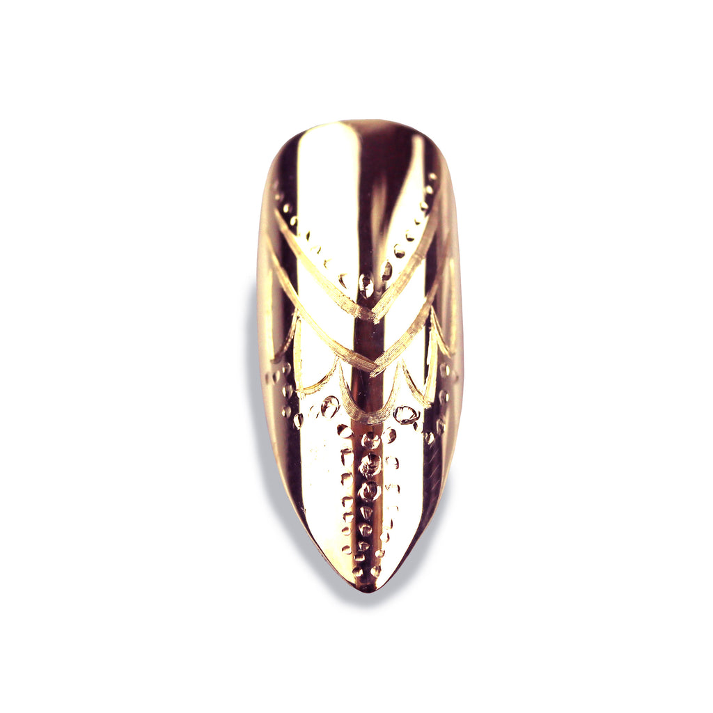 Cassandra Long Pointy Rose Gold Nail