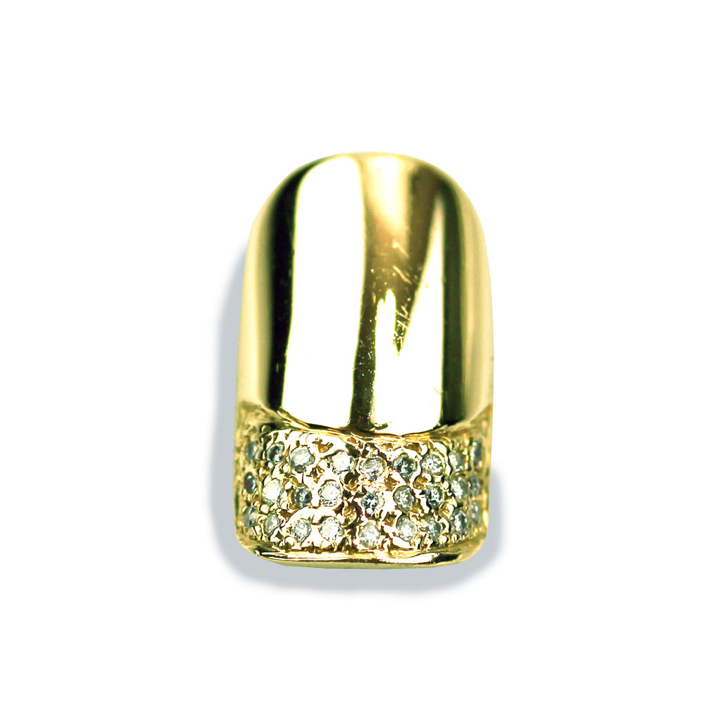 Charlotte Square Diamond Yellow Gold Nail