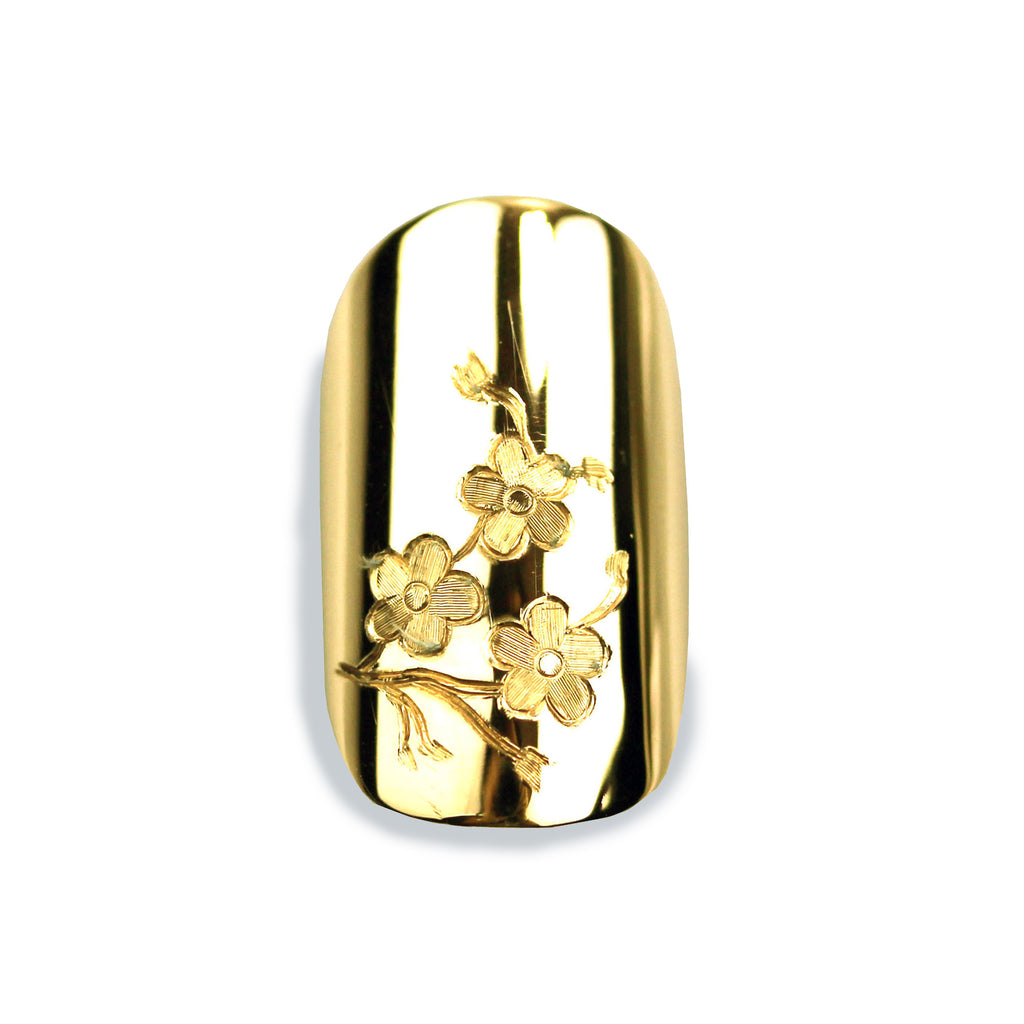 Cherri Sporty Square Yellow Gold Nail