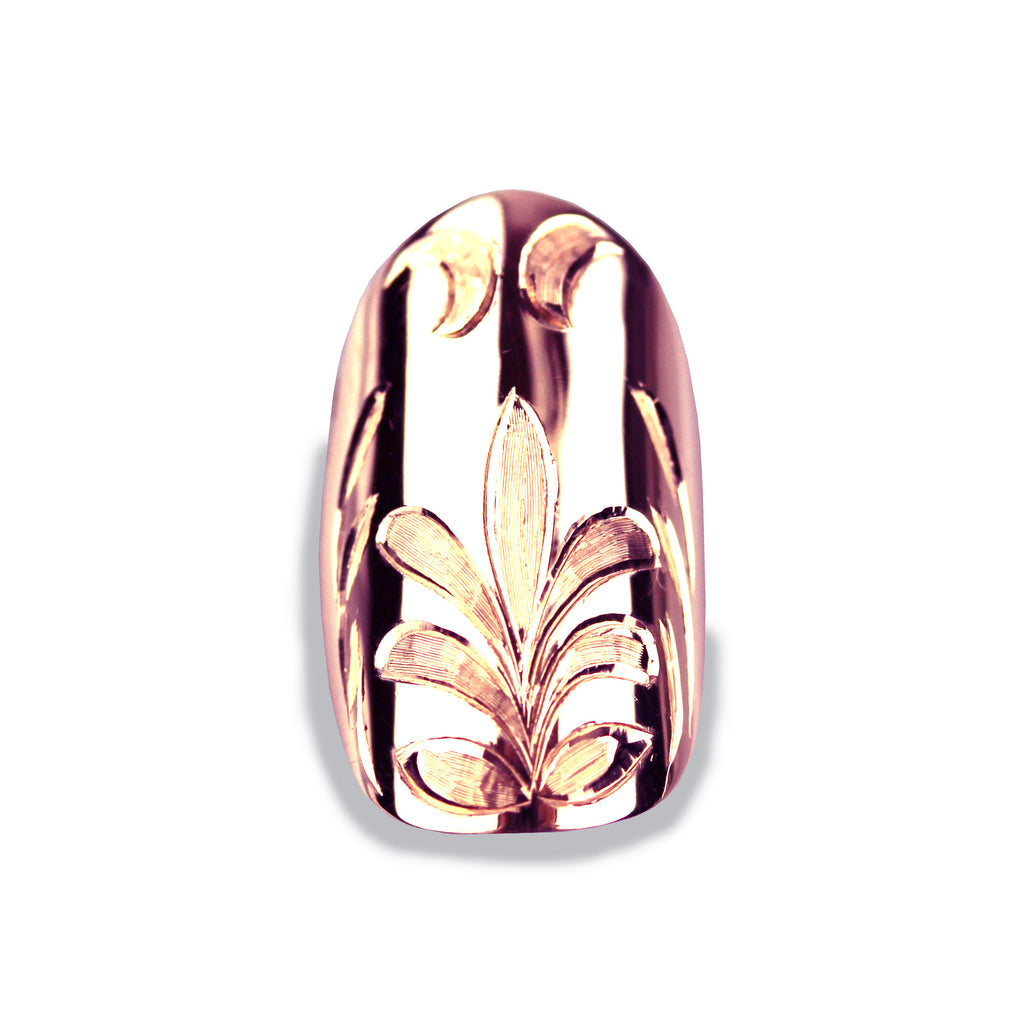 Felice Square Rose Gold Nail