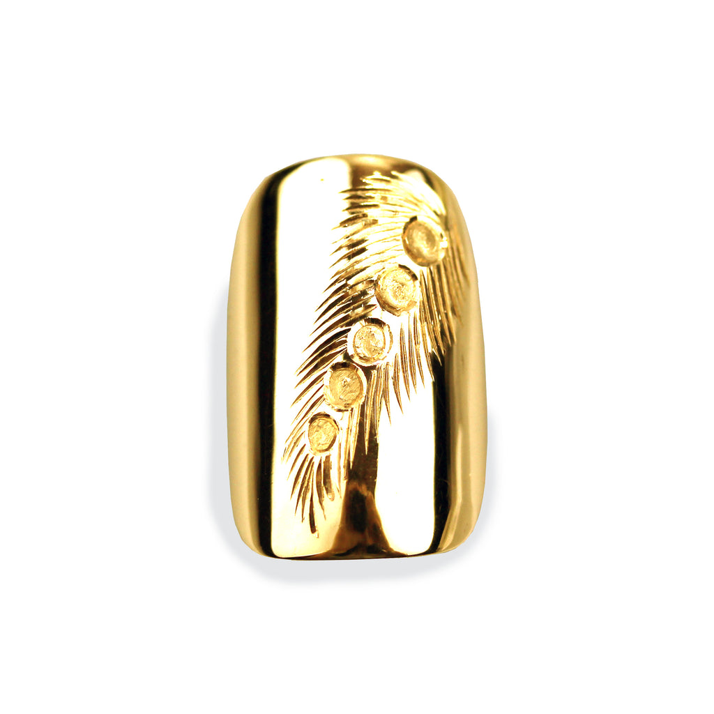 Felicity Square Yellow Gold Nail
