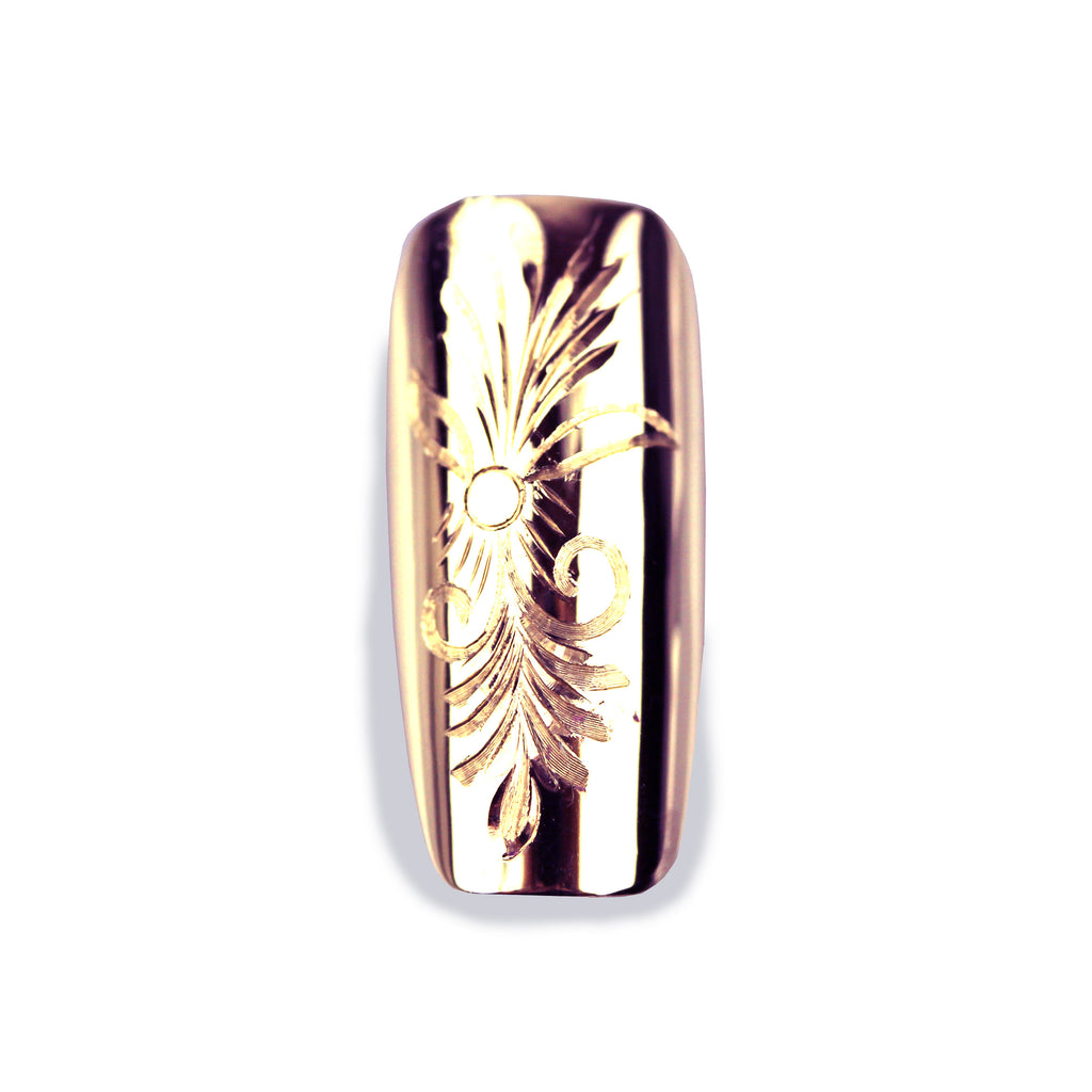 Florence Long Square Rose Gold Nail