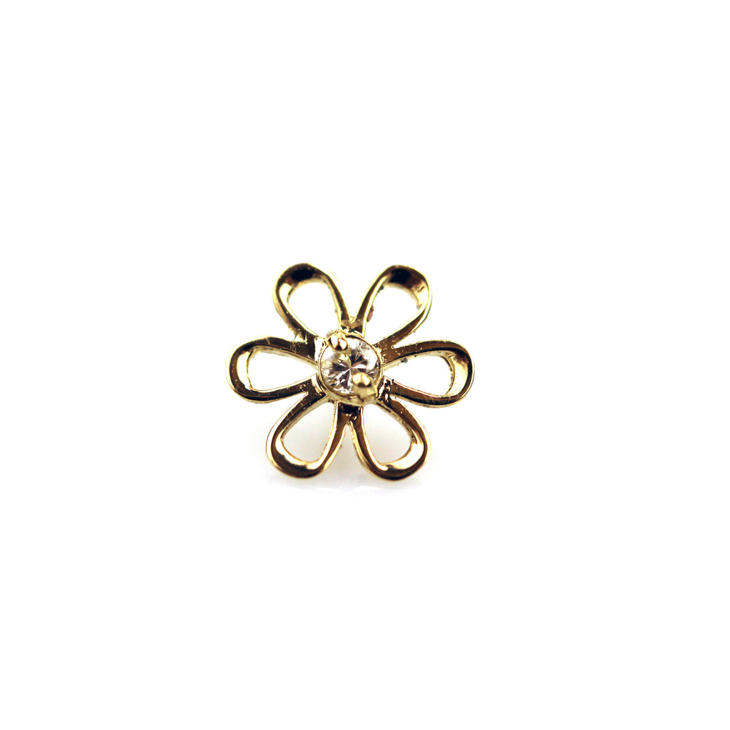 Freda Diamond Yellow Gold Nail Stud