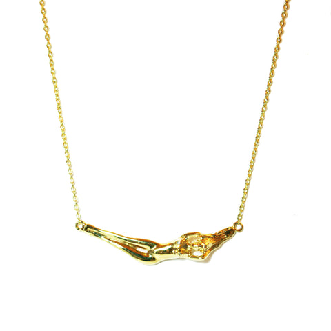 Athena 18K Gold Small Necklace with Diamond