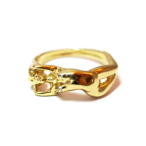 Athena 18K Yellow Gold Small Ring with Diamond