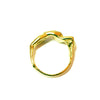 Athena 18K Yellow Gold Small Ring with Diamond