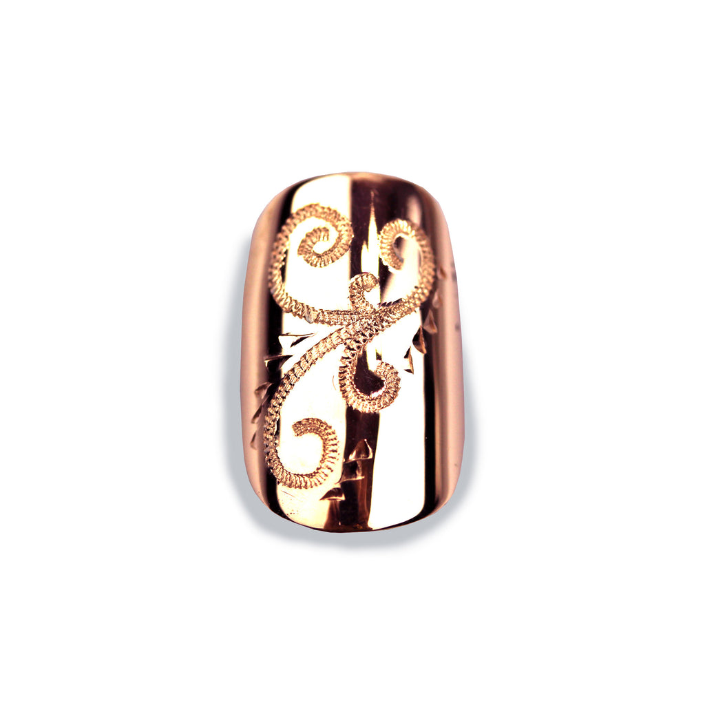 Olivia Sporty Square Rose Gold Nail