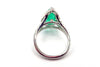 Colombian Emerald and Diamond 18KT White Gold Ring