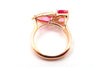 Bubble Gum Pink Tourmaline Diamond Ring in 18KT Rose Gold