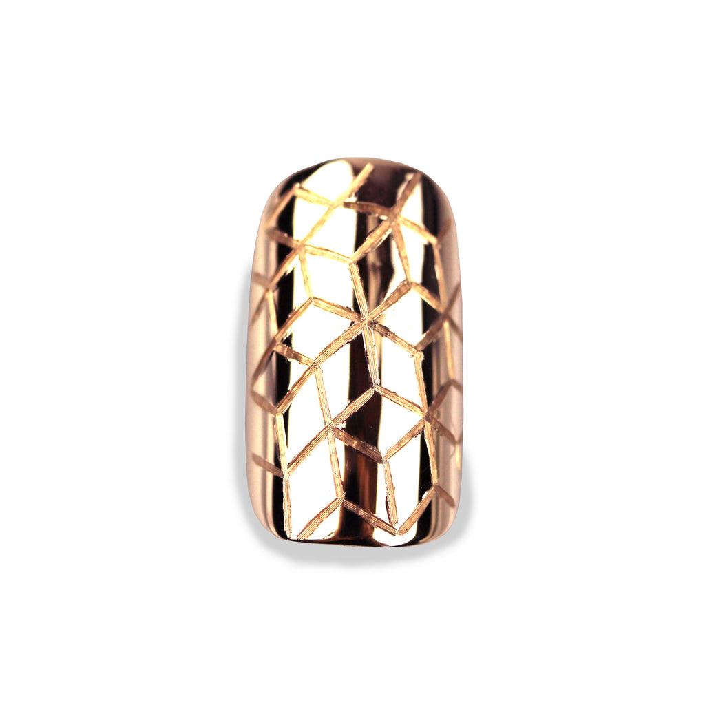 Quinn Square Rose Gold Nail