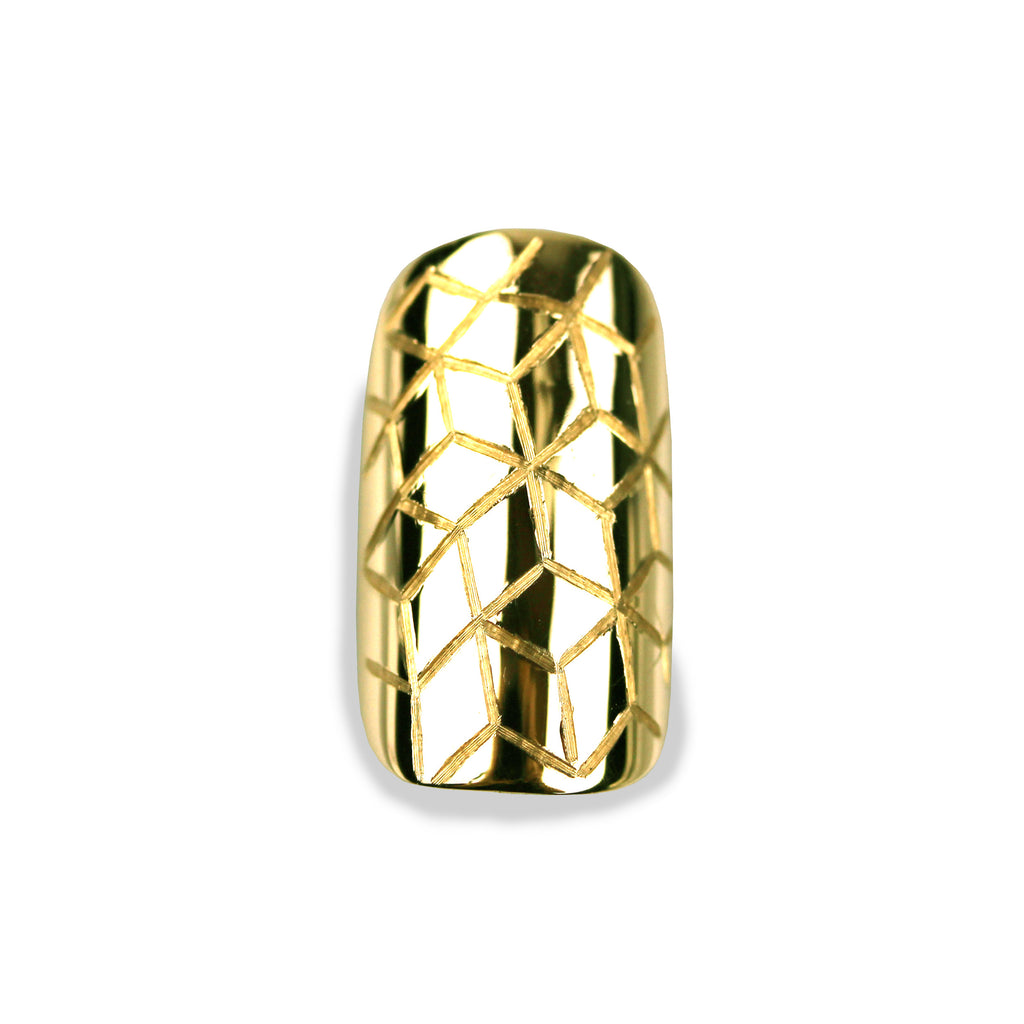 Quinn Square Yellow Gold Nail