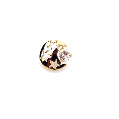 Savannah Diamond Yellow Gold Nail Stud