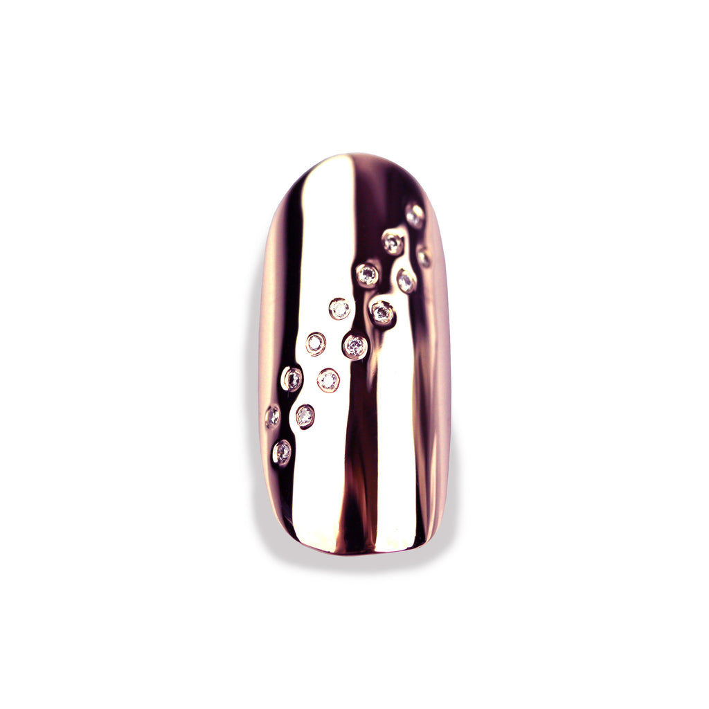 Sydney Round Diamond Rose Gold Nail