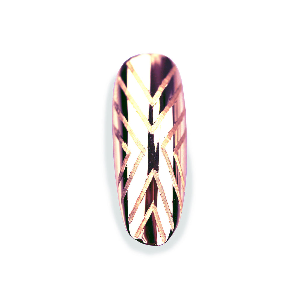 Xena Long Round Rose Gold Nail