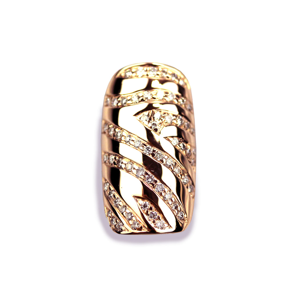 Zuri Square Diamond Yellow Gold Nail