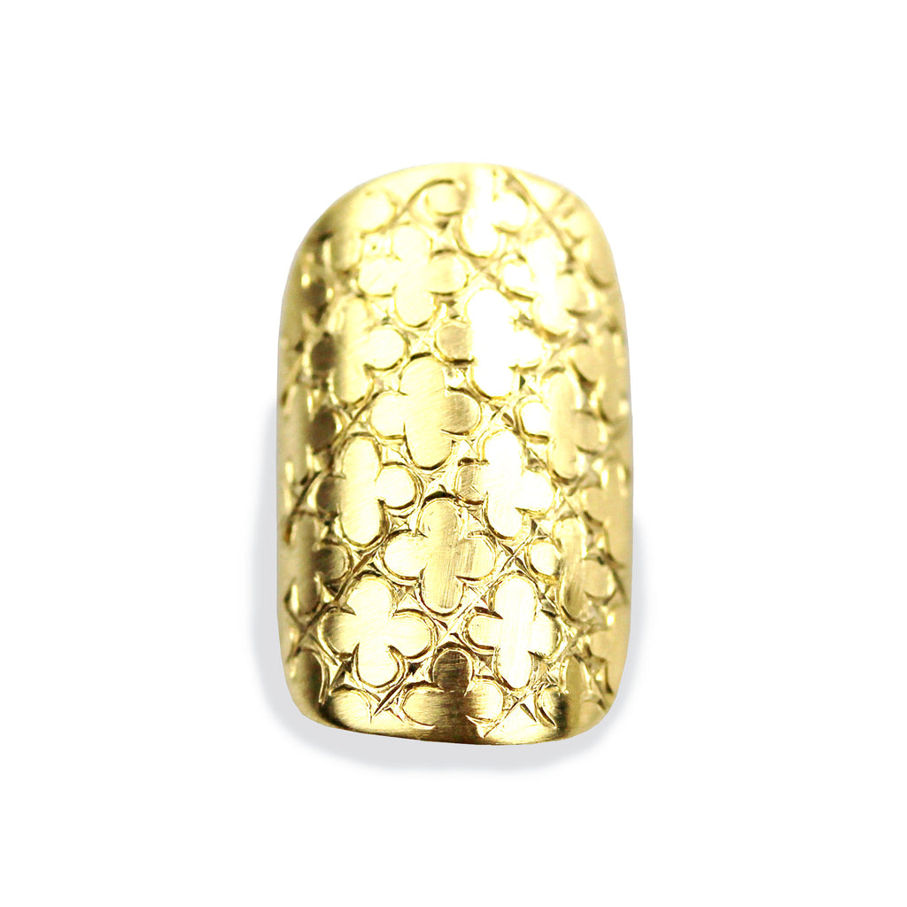 Chloe Sporty Square Yellow Gold Nail
