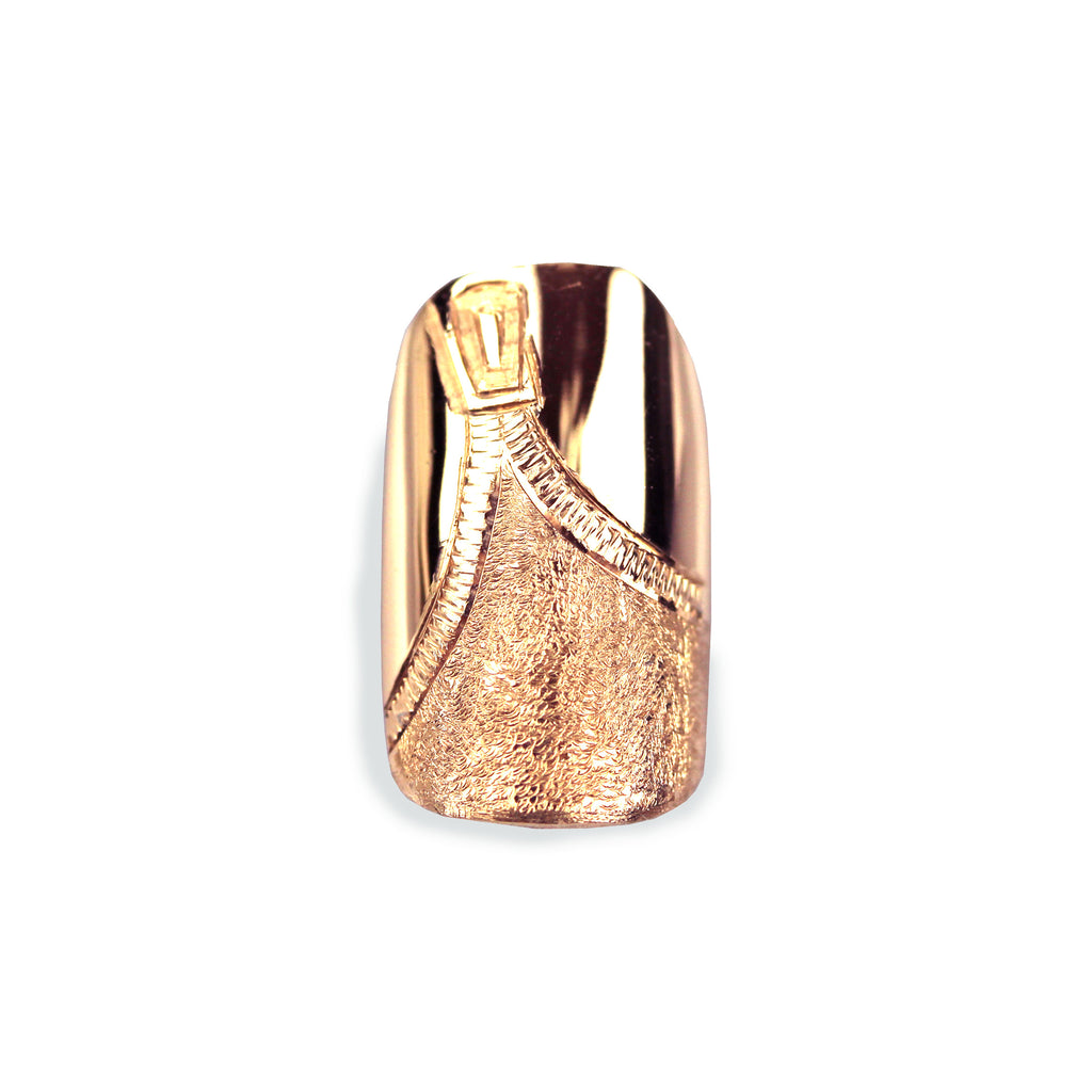 Zeta Square Rose Gold Nail