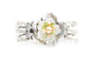 Flower Mother of Pearl and Pearl Bracelet with Sterling Silver
