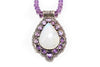 Amethyst Necklace with Moonstone and Sterling Silver