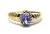 Diamond and Tanzanite Ring in 14KY