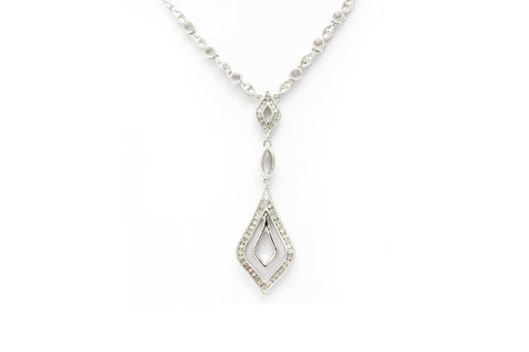Diamond Necklace in Sterling Silver