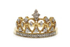 Diamond Crown Ring in 14k Yellow Gold