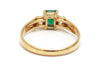 Diamond and Emerald Ring in 14k Yellow Gold