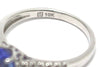 Diamond and Tanzanite Ring in 10k White Gold