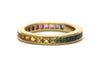 Multi Color Sapphire Ring in 18k Yellow Gold