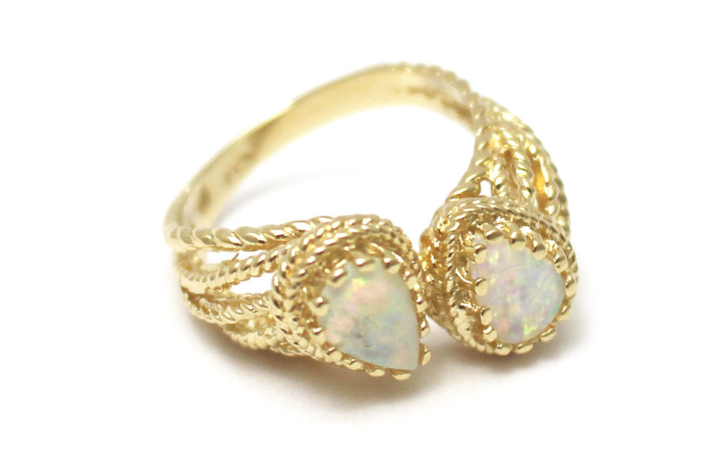Opal Ring in 14K Yellow Gold