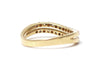 White and Brown Diamond Ring in 14K Yellow Gold