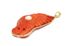 Coral Horse Head Pendant in 18K Yellow Gold