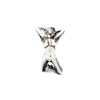 Athena Platinum over Sterling Silver Ring with Diamond Ring