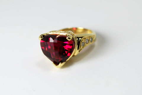 Rubellite Tourmaline 8.5ct14KY Ring