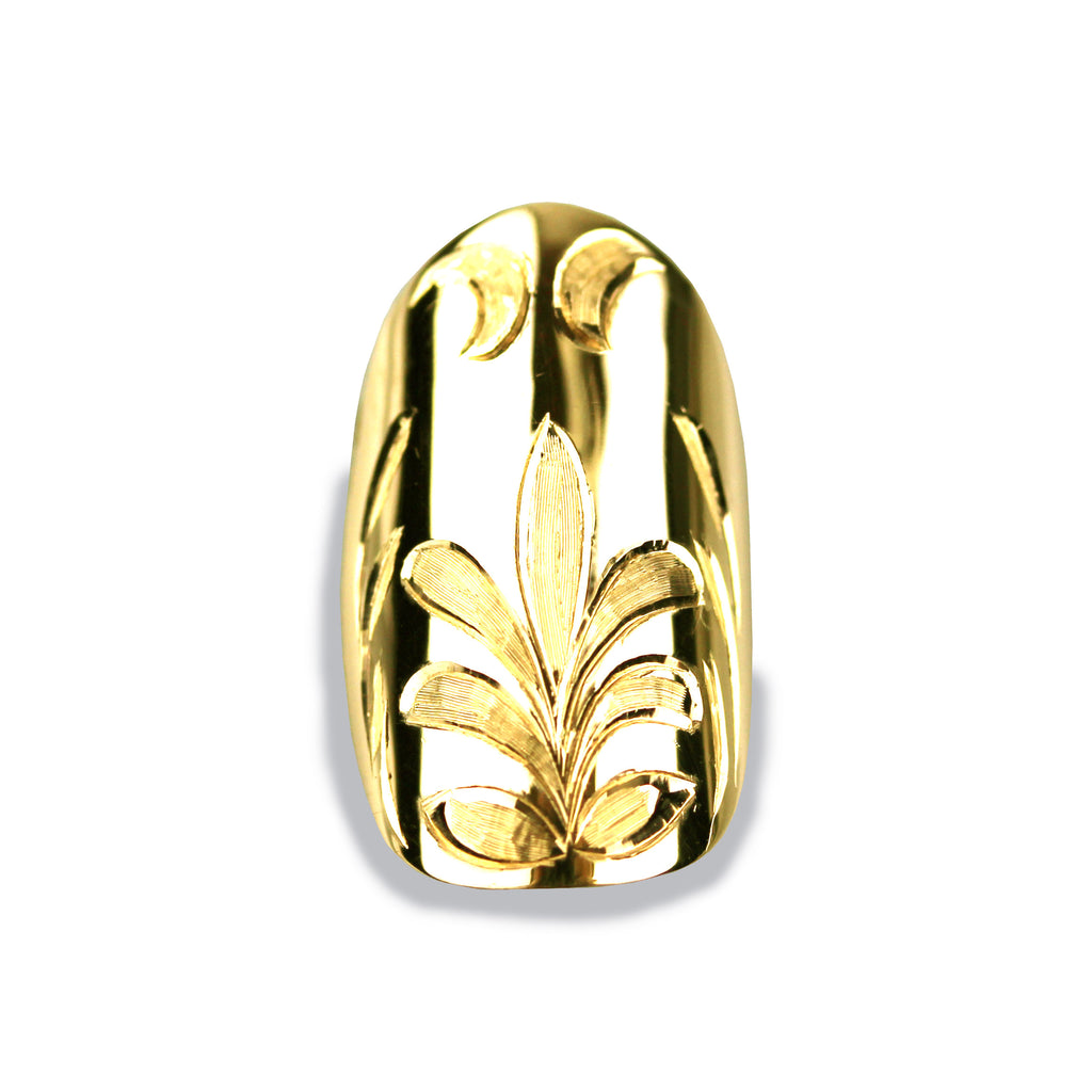 Felice Square Yellow Gold Nail