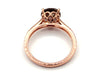 Rose Cut Diamond Engagement Ring in 14KT Rose Gold