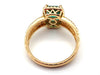 Colombian Emerald and Diamond 14KT Yellow Gold Ring