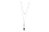 Paraiba Blue Tourmaline and Diamonds Necklace in 14KT White Gold