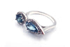 Paraiba Blue Tourmaline and Diamond Ring in 18KT White Gold