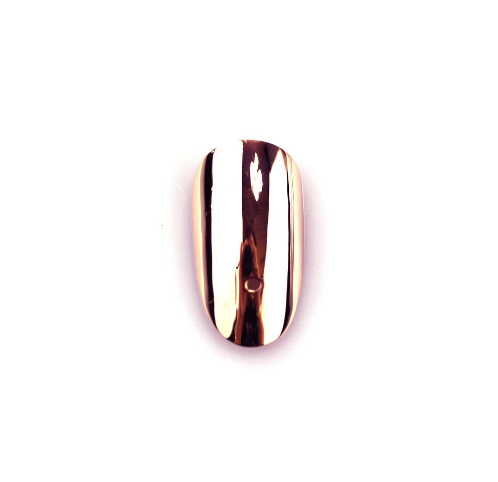 Round Rose Gold Nail with Hole