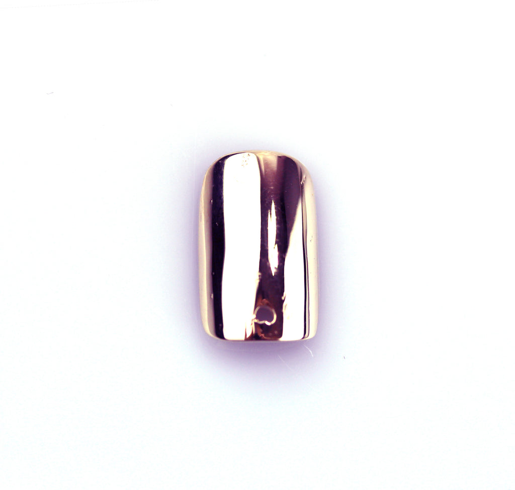 Square Rose Gold Nail with Hole